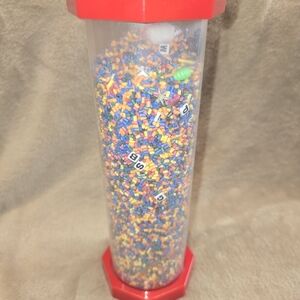 Colorful Sensory Discovery Tube with Red Caps for Kids